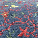 Nepalese rug 165x95 cm oriental, chinese, tibetan, tribal, blue, pink, red
