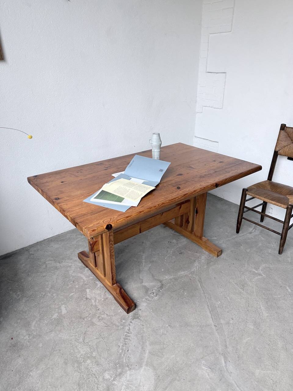 Mountain furniture table made of solid pine