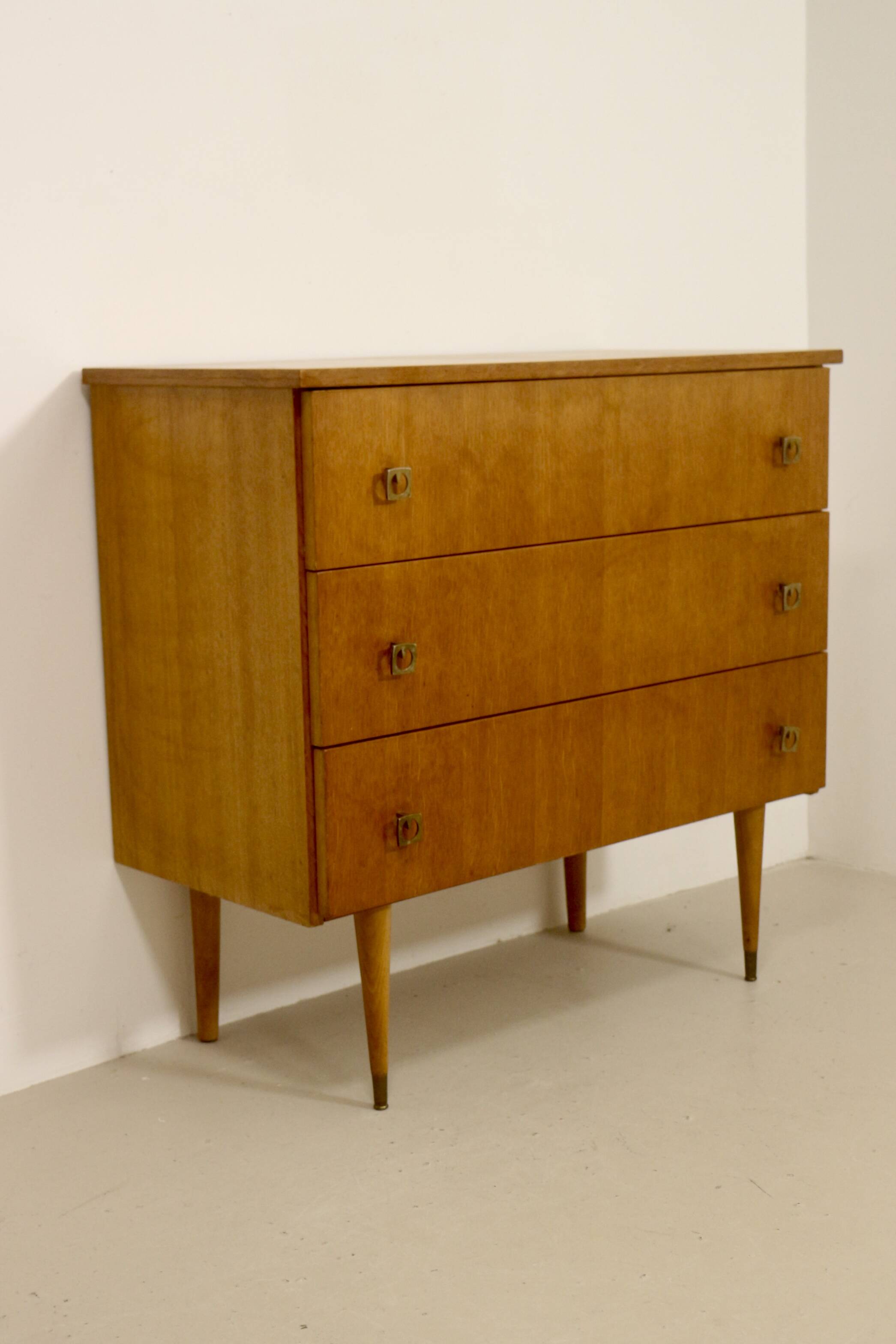 Scandinavian chest of drawers from the 60s, 3 drawers. Ref Romy