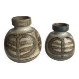 Set of 2 Mid-Century Danish Ceramic Studio Vase from Søholm, 1960s