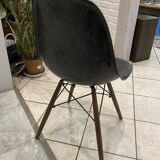 DSW chair black fibre black dowel walnut Eames Herman Miller vintage 1950