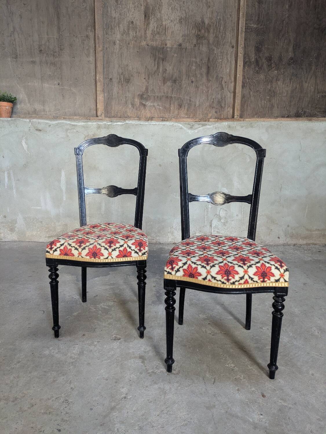 Paire de chaises Napoléon III