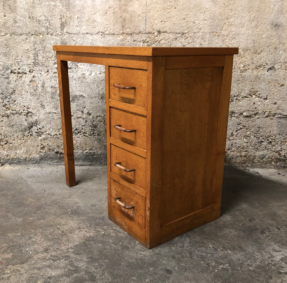 Vintage desk in light wood