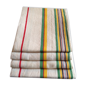 Lot of 4 old tea towels