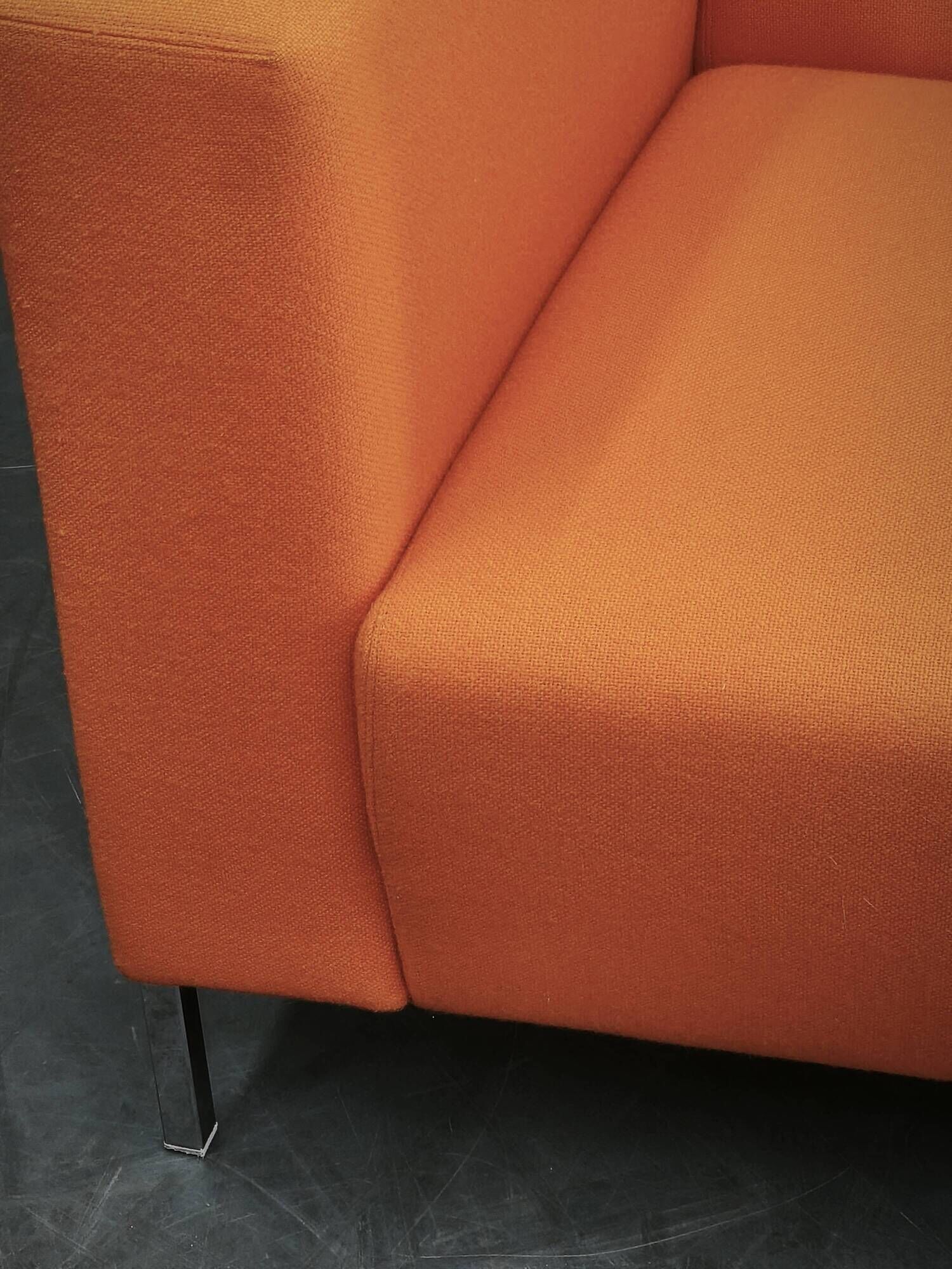 Enrico Franzolini Steel 2000 Orange Armchair for Moroso, Italy