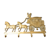 Porte manteau en laiton carrosse