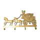 Brass coat rack carriage