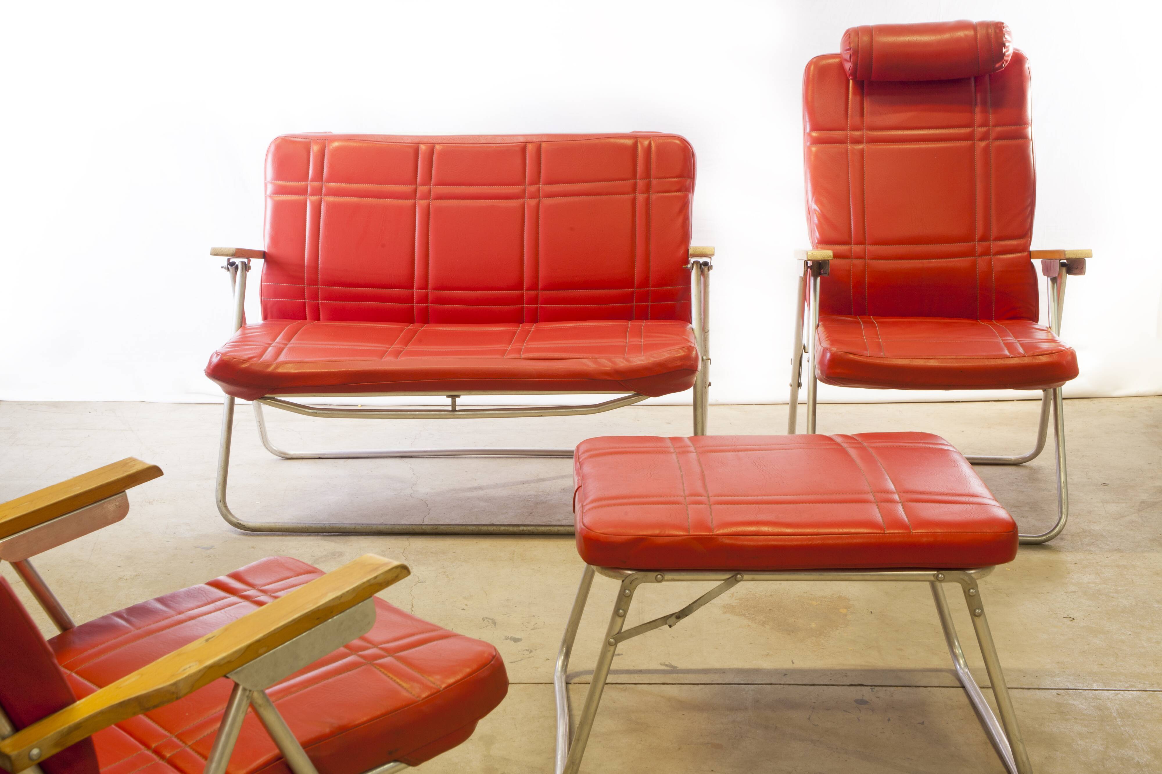 German folding outdoor lounge 1970