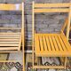 Set of 4 vintage mismatched folding chairs