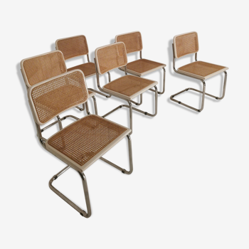 Lot de 6 chaises de Marcel Breuer 1980