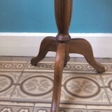 Pedestal table Oak and marble Louis XVI style