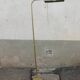 Vintage metal floor lamp painted gold