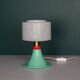 Table lamp table lamp green globe glass globe vintage model old decoration
