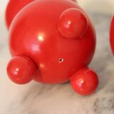 Pair of Swedish Dala Ball Candle holders