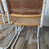 Serie Of 4 Chairs Marcel Breuer Cesca B32