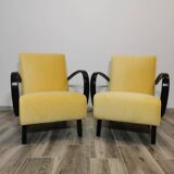 Fauteuils de Jindrich Halabala, années 1940, Set de 2