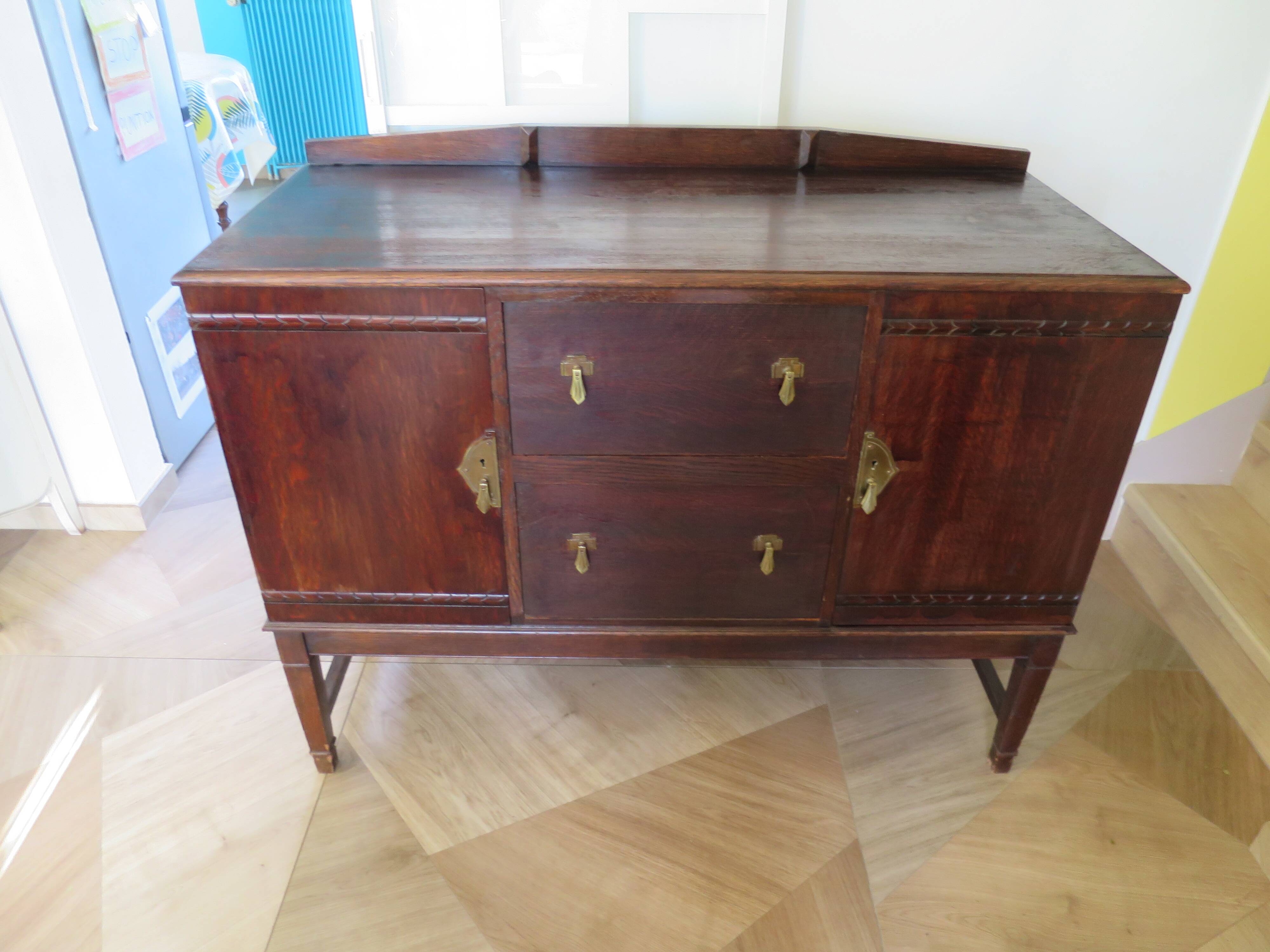 Vintage Sideboard - 2 side doors and 2 drawers - 1950s
