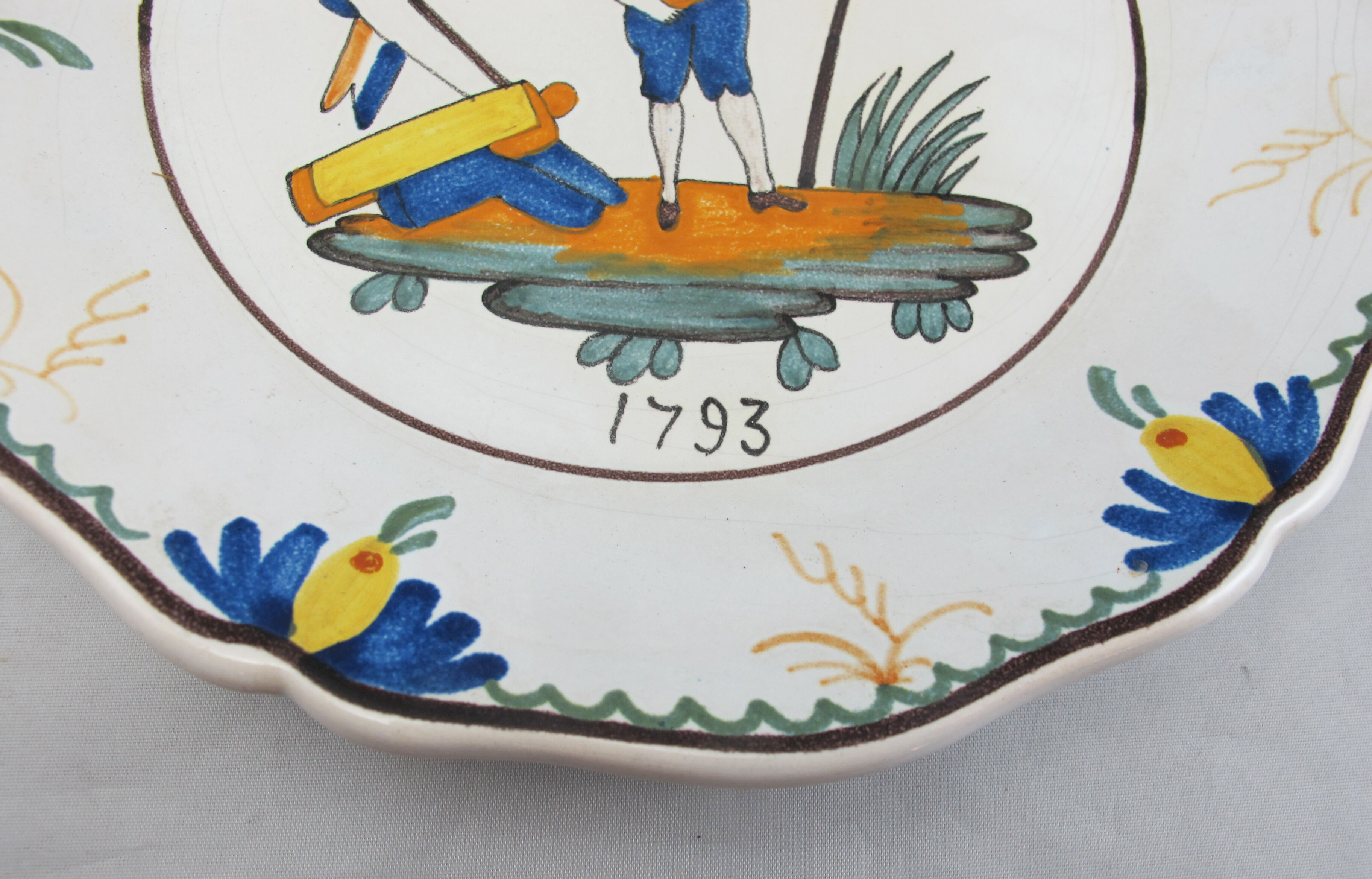 Earthenware plate nevers n°2