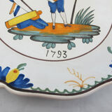 Earthenware plate nevers n°2