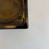 Cendrier pavé de verre vintage