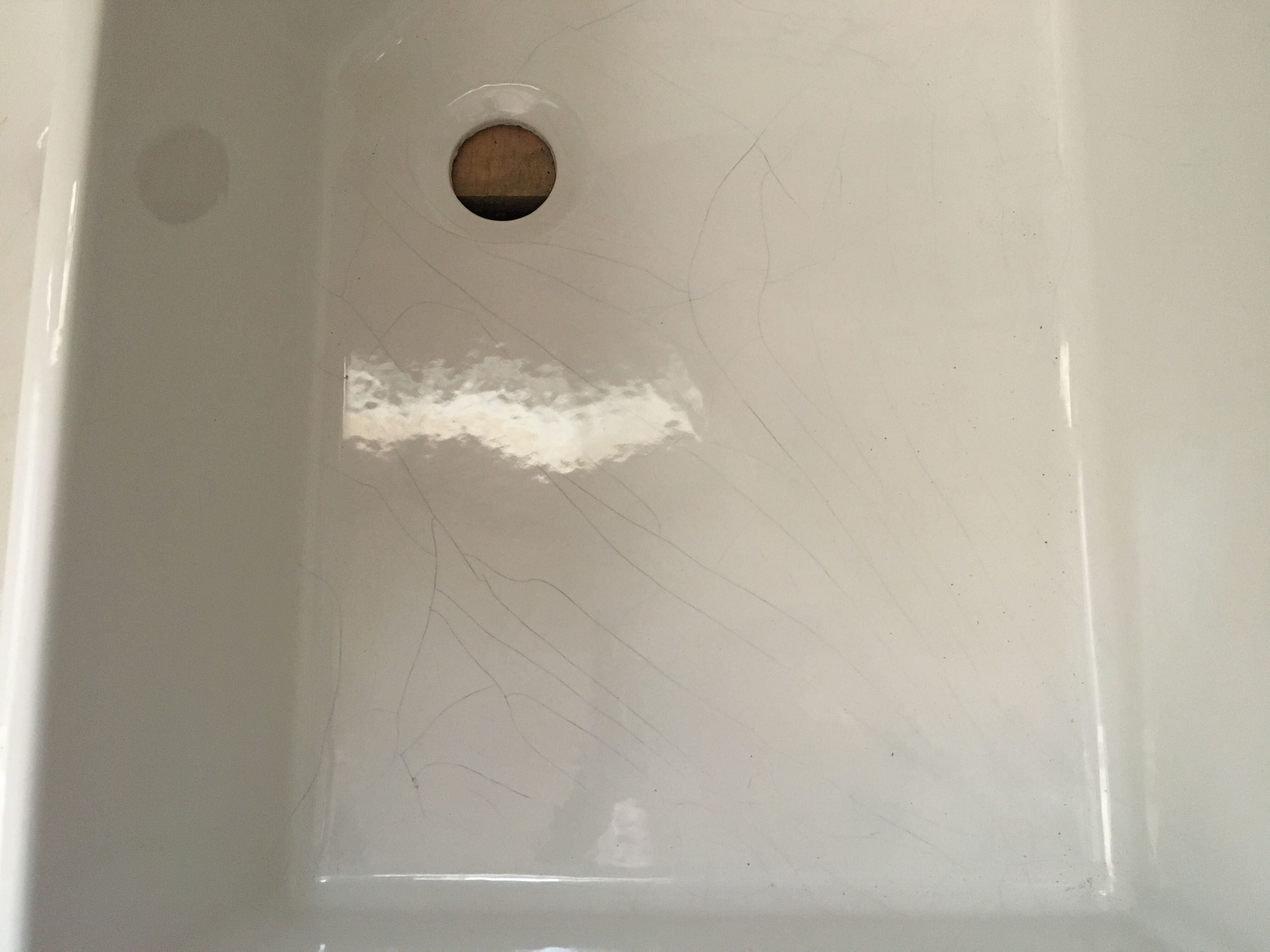 Enamelled stoneware double sink 40