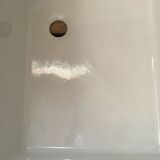 Enamelled stoneware double sink 40