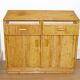 Commode en rotin vintage