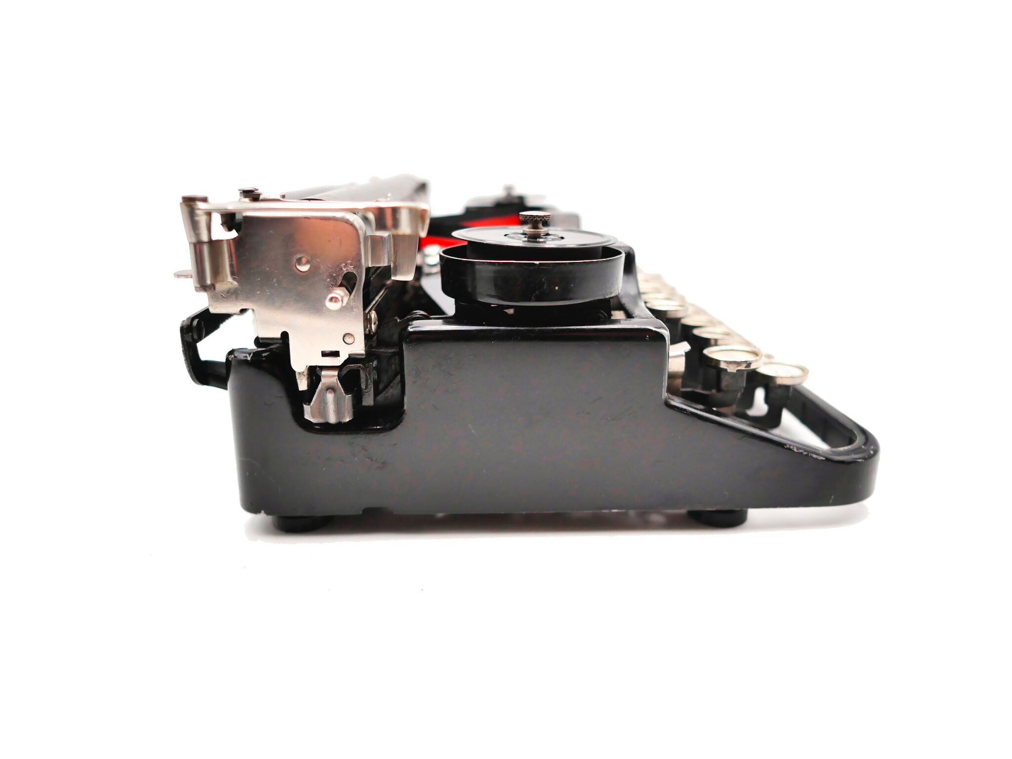 1926 new tape revised black tape underwood typewriter 3 bank