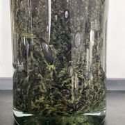 Vintage glass paste pot cover