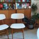 Série de 3 chaises scandinaves vintage