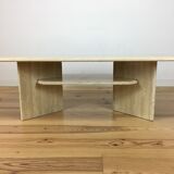Travertine coffee table