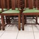 Suite de 6 Chaises chêne Art Déco années 1940