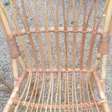 4 sixties/seventies bamboo chairs