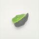SAP Vallauris Vintage Leaf Bowl Two-Tone Ceramic Green Black 50s 60s