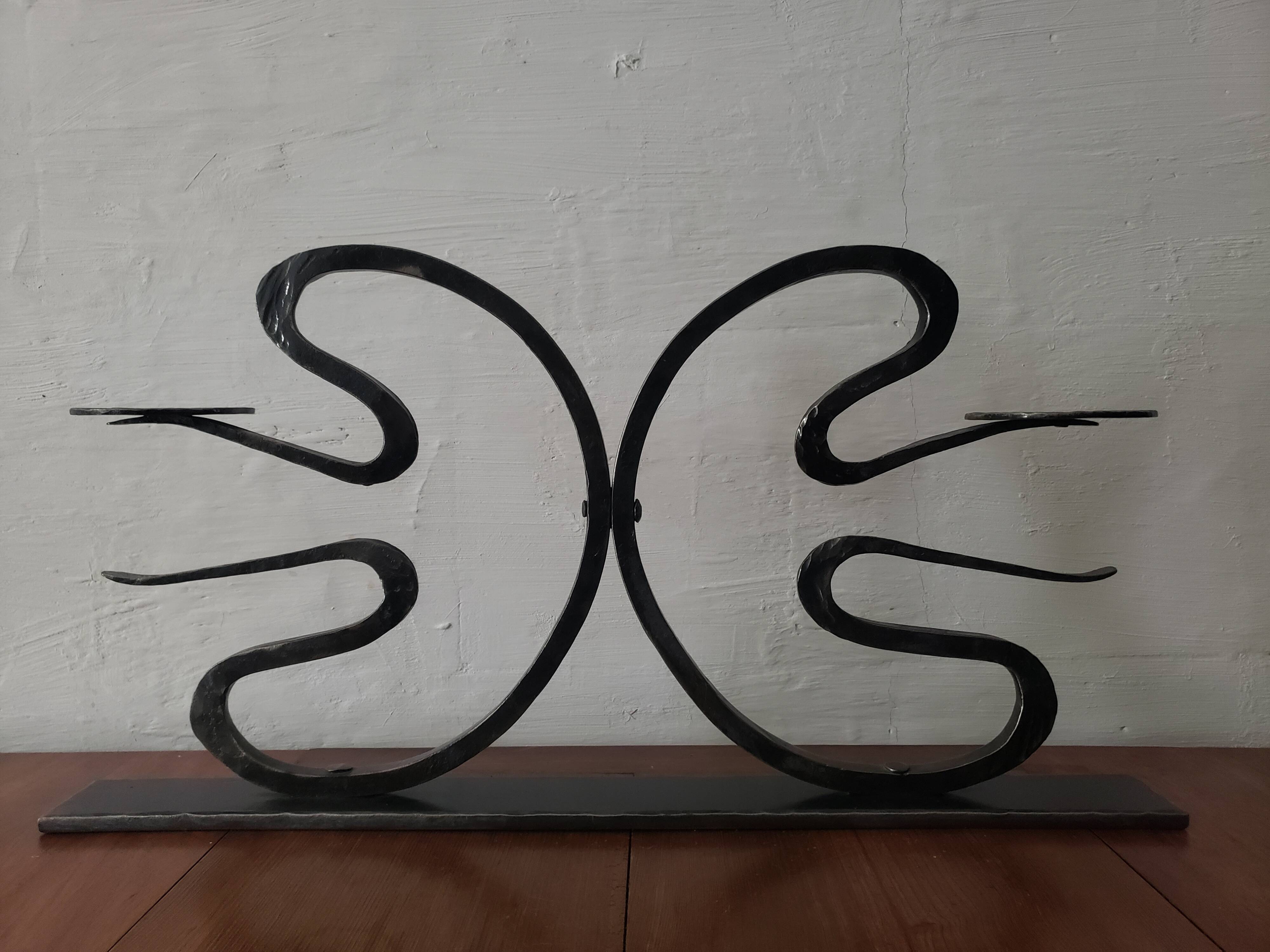 wrought iron candlestick