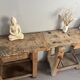 Genuine vintage wooden workbench from the 1960s stamped Grenade.