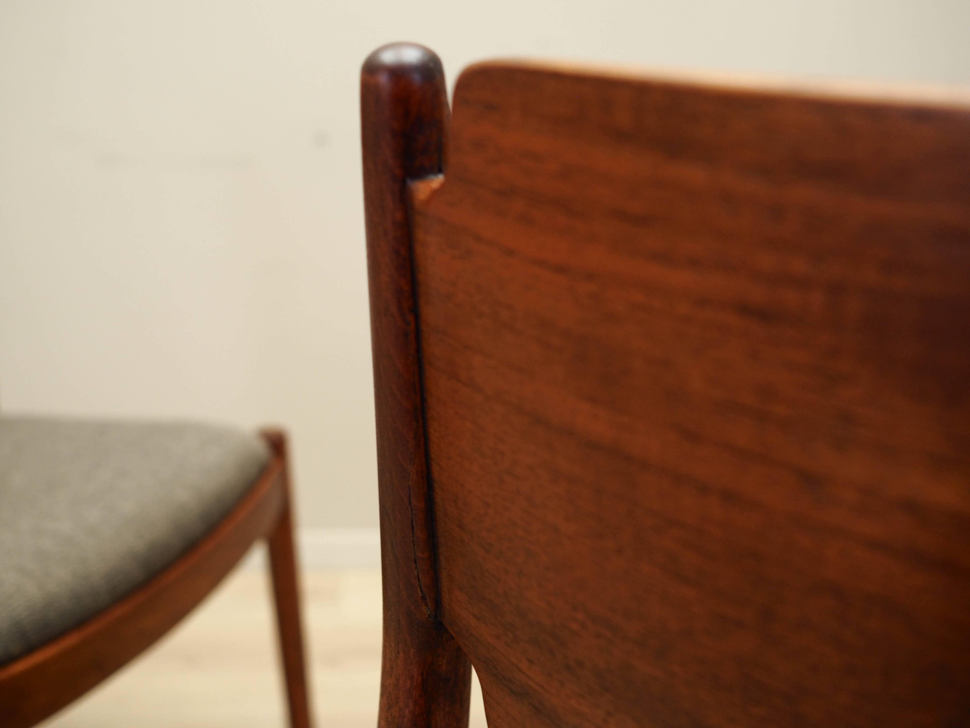 Set of four chairs, Danish design, 1970s, production: Denmark