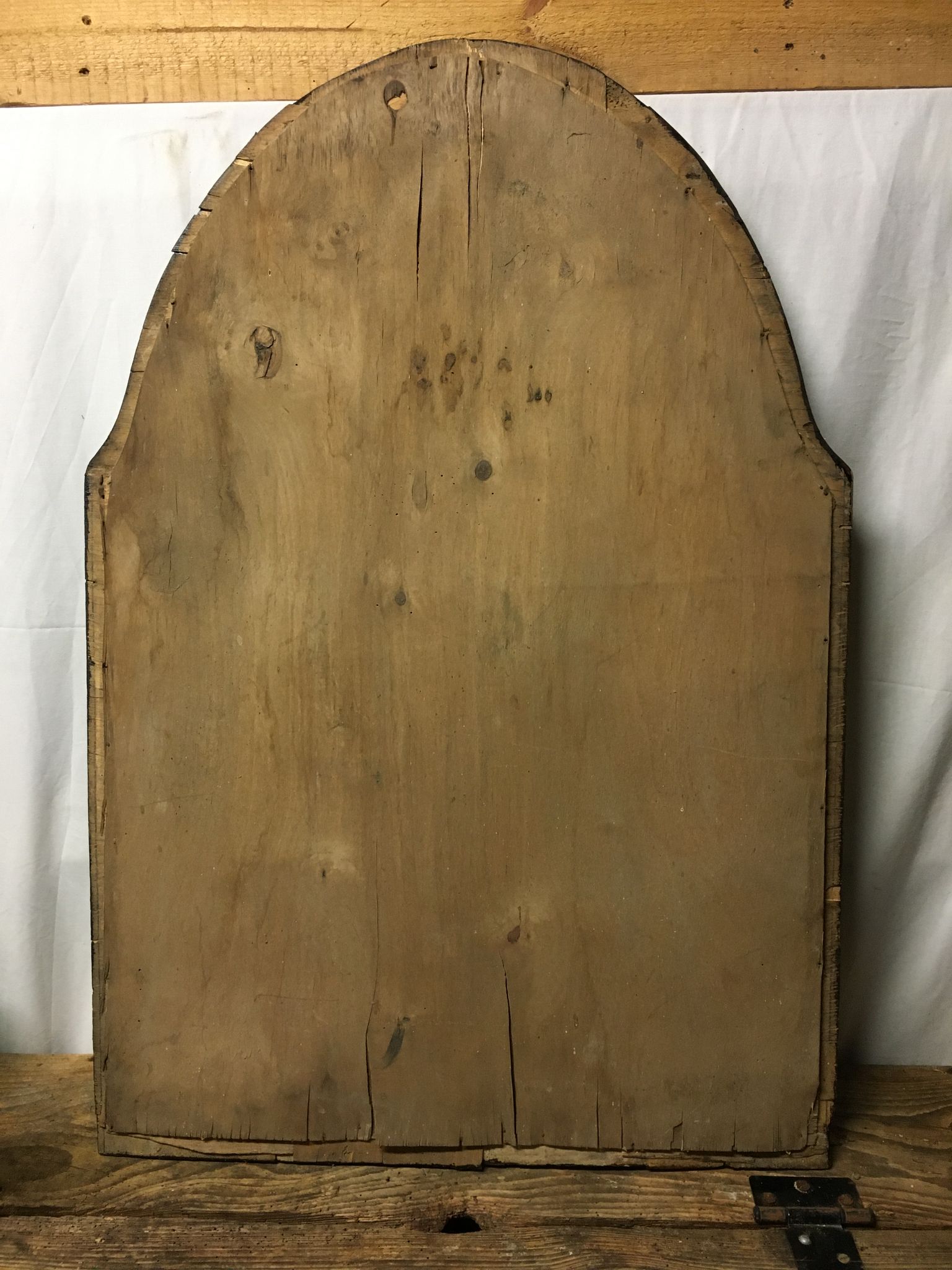 Bevelled oval mirror 92x63
