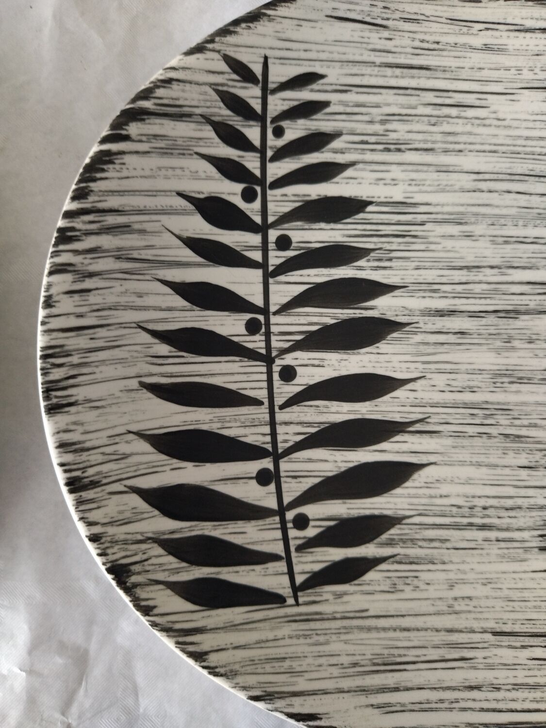 6 large earthenware plates from Salins Tolede