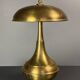 Midcentury Italian modernist brass dome mushroom table lamp, 1960s