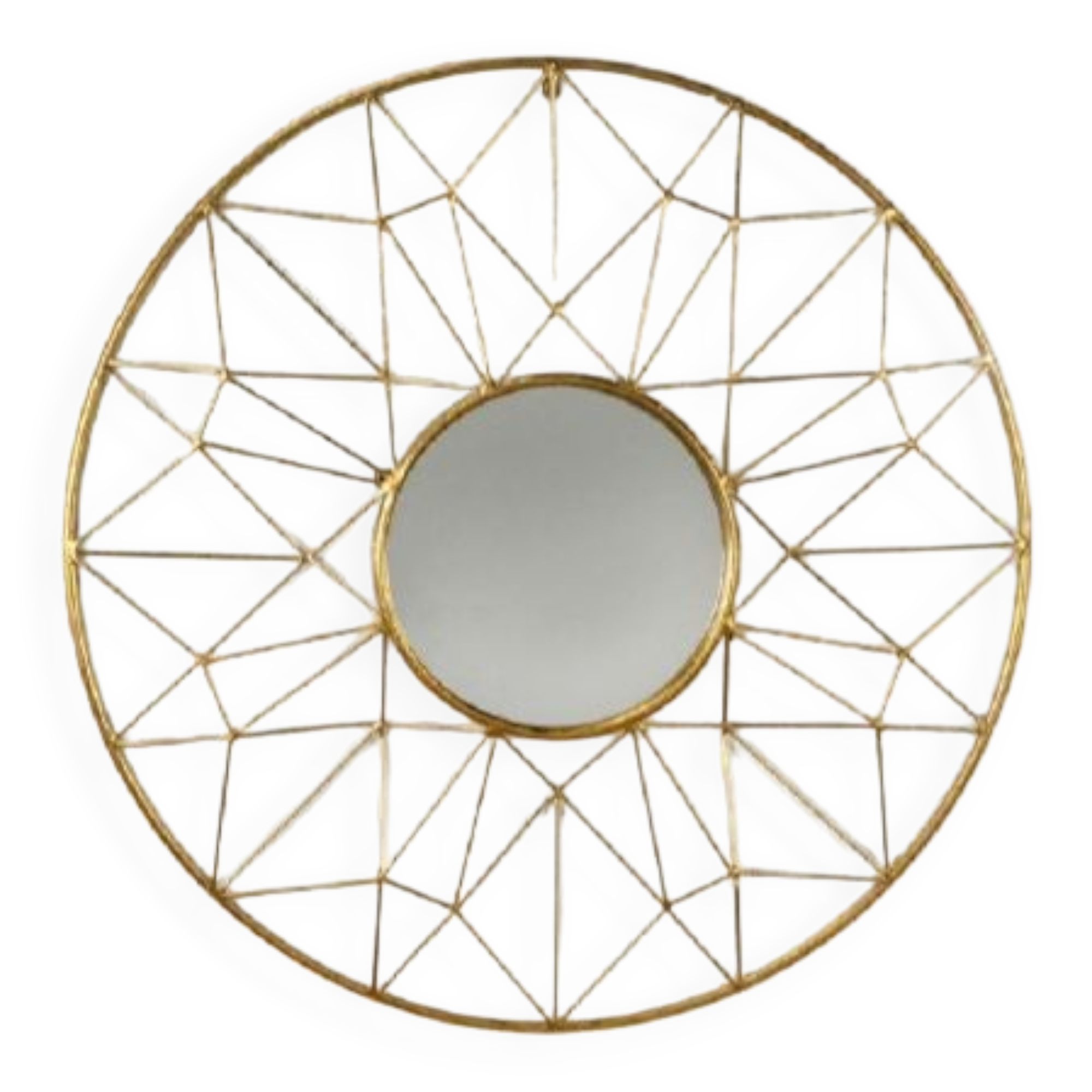 Gilded metal mirror