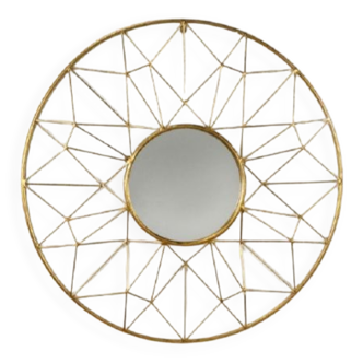 Gilded metal mirror