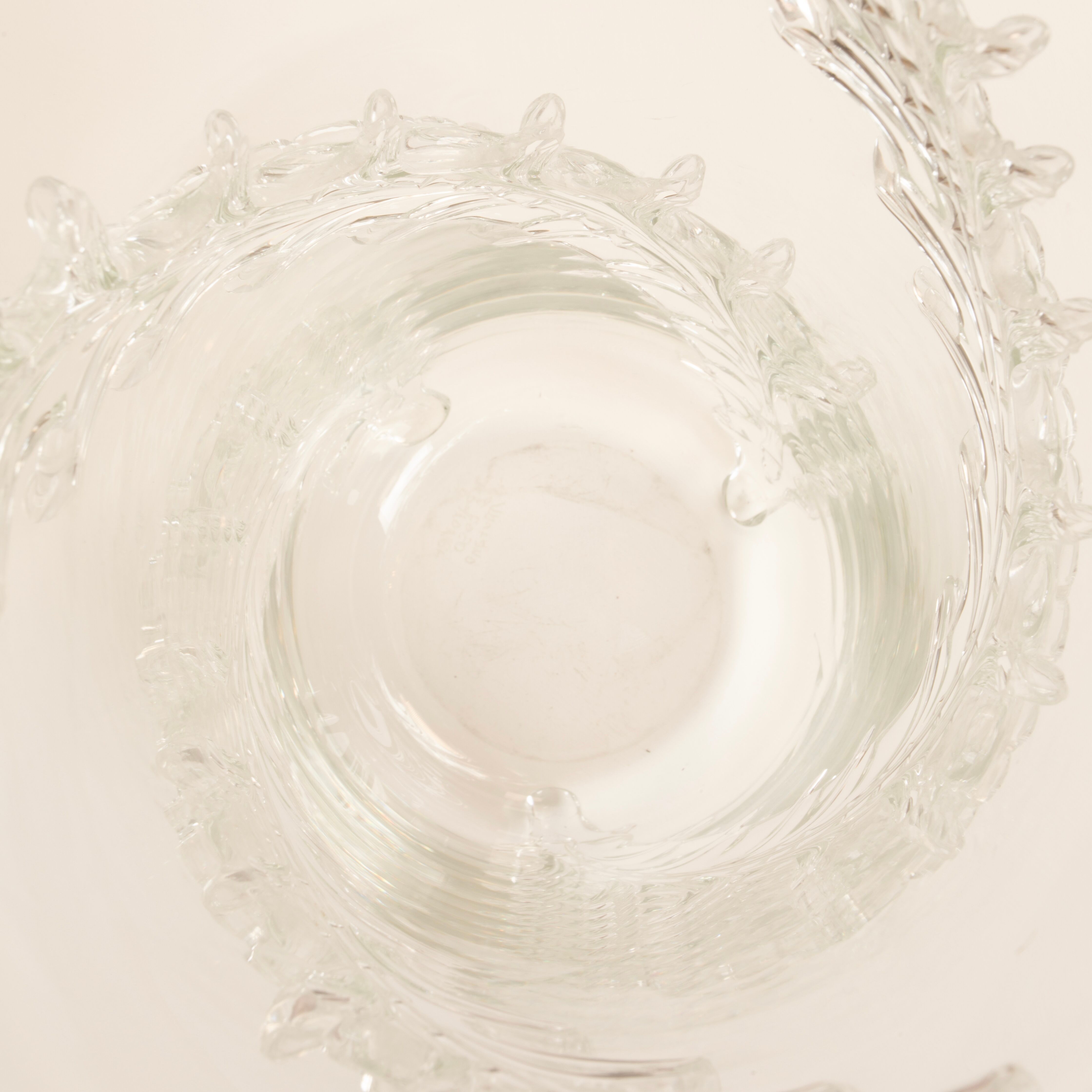 Rare monumental Piumato vase by Barovier & Toso, 1940s