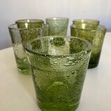 Set of 6 glasses cups of Biot XXL 1960