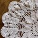 1 crochet doily, ecru - vintage, old