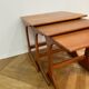 Scandinavian teak nesting tables