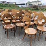 Set of 22 Baumann chairs model Seagull.