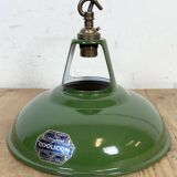 Industrial Green Enamel Factory Pendant Lamp from Coolicon, 1950s