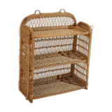 Rattan shelf