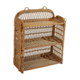 Rattan shelf